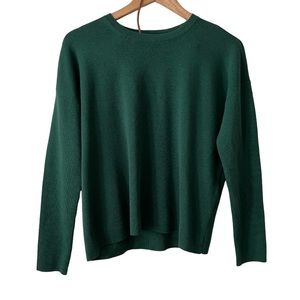 Eileen Fisher Green Fine Merino Wool xs Shell Sweater